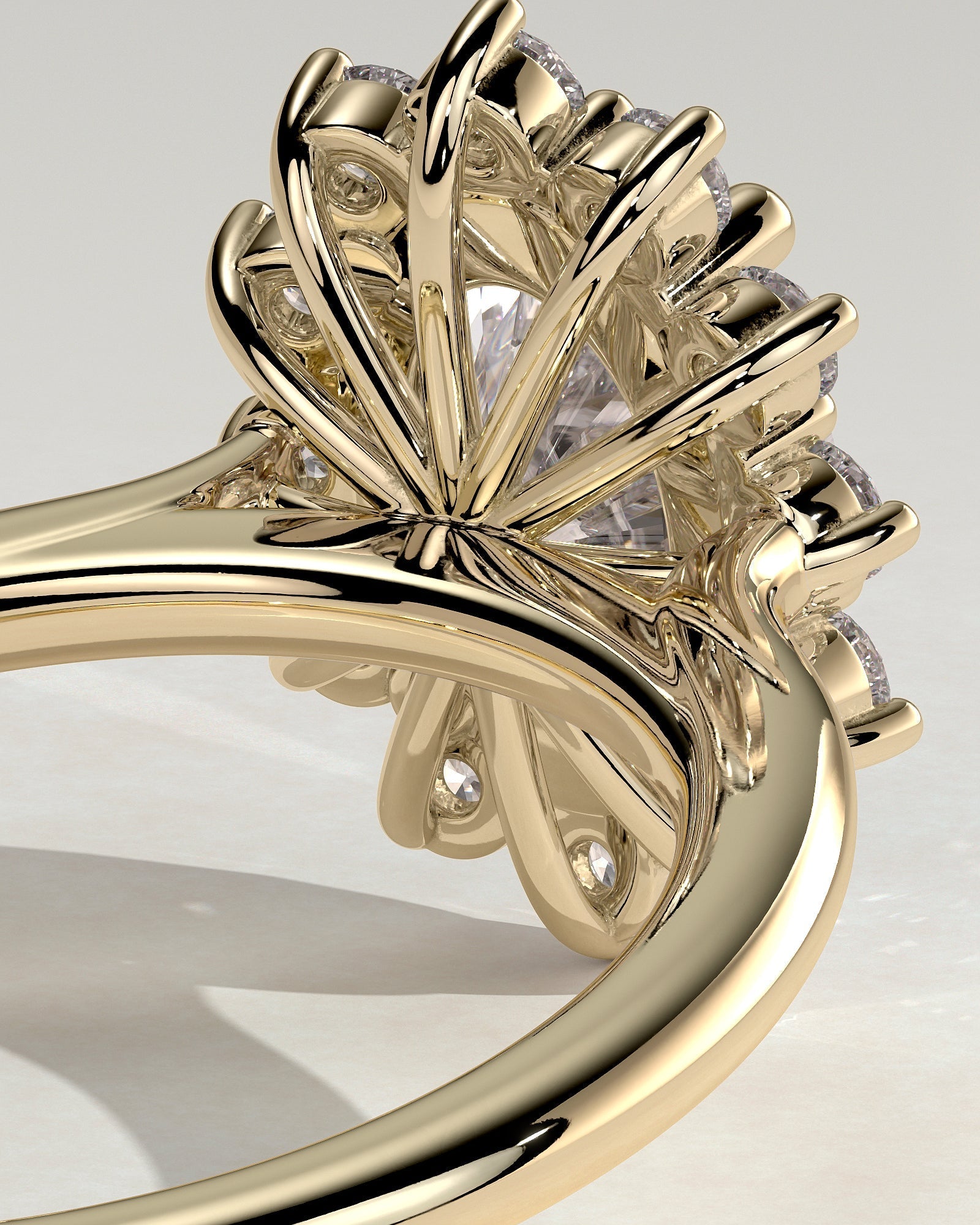 Oval Halo Lab Grown Diamond Engagement Ring