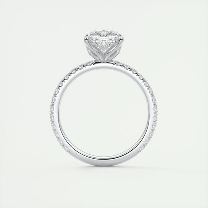 2 CT Cushion Solitaire CVD F/VS1 Diamond Engagement Ring 7