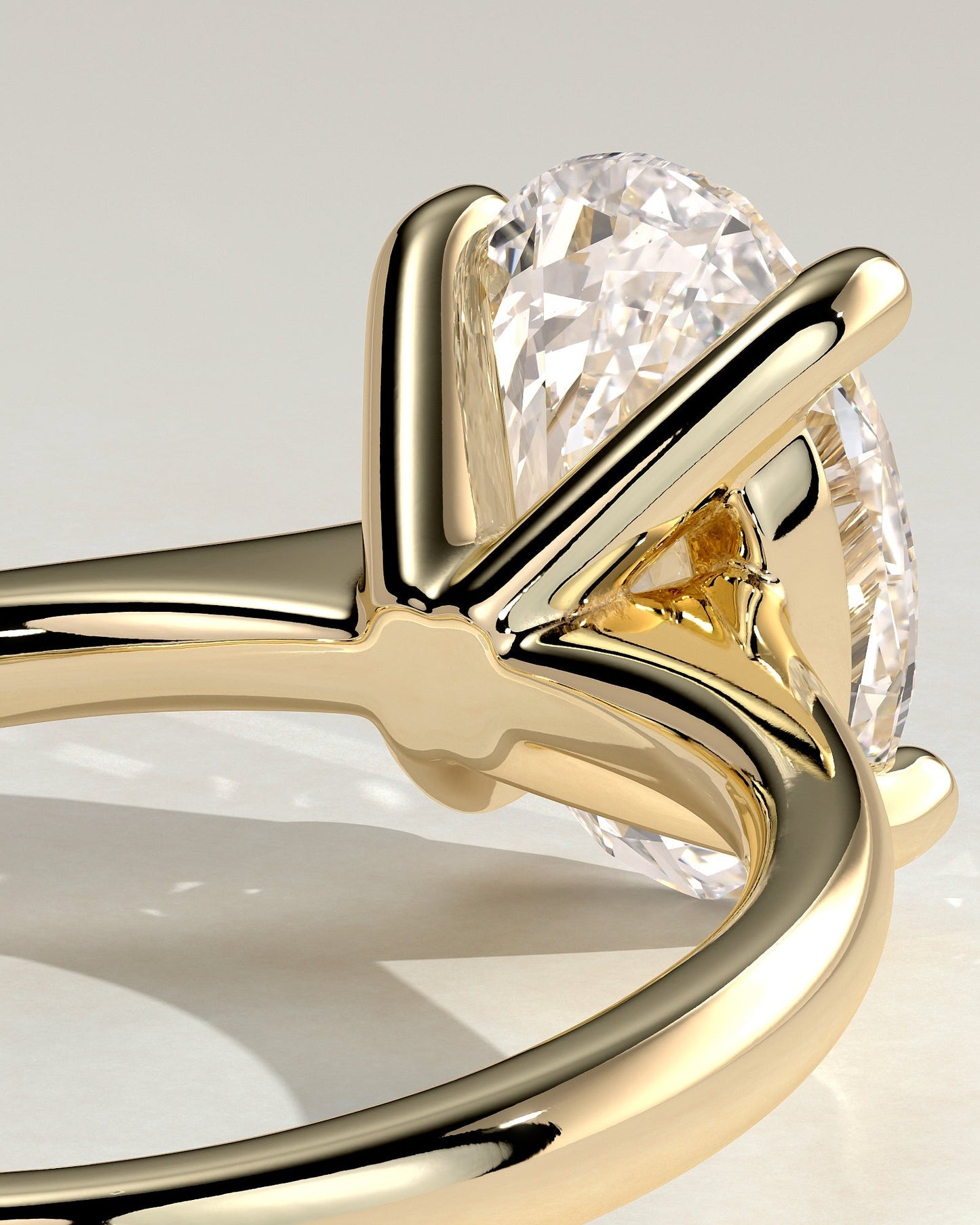 Oval Solitaire Lab Grown Diamond Engagement Ring