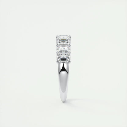 1.80 Emerald Cut Half Eternity Moissanite Bridal Wedding Band 5