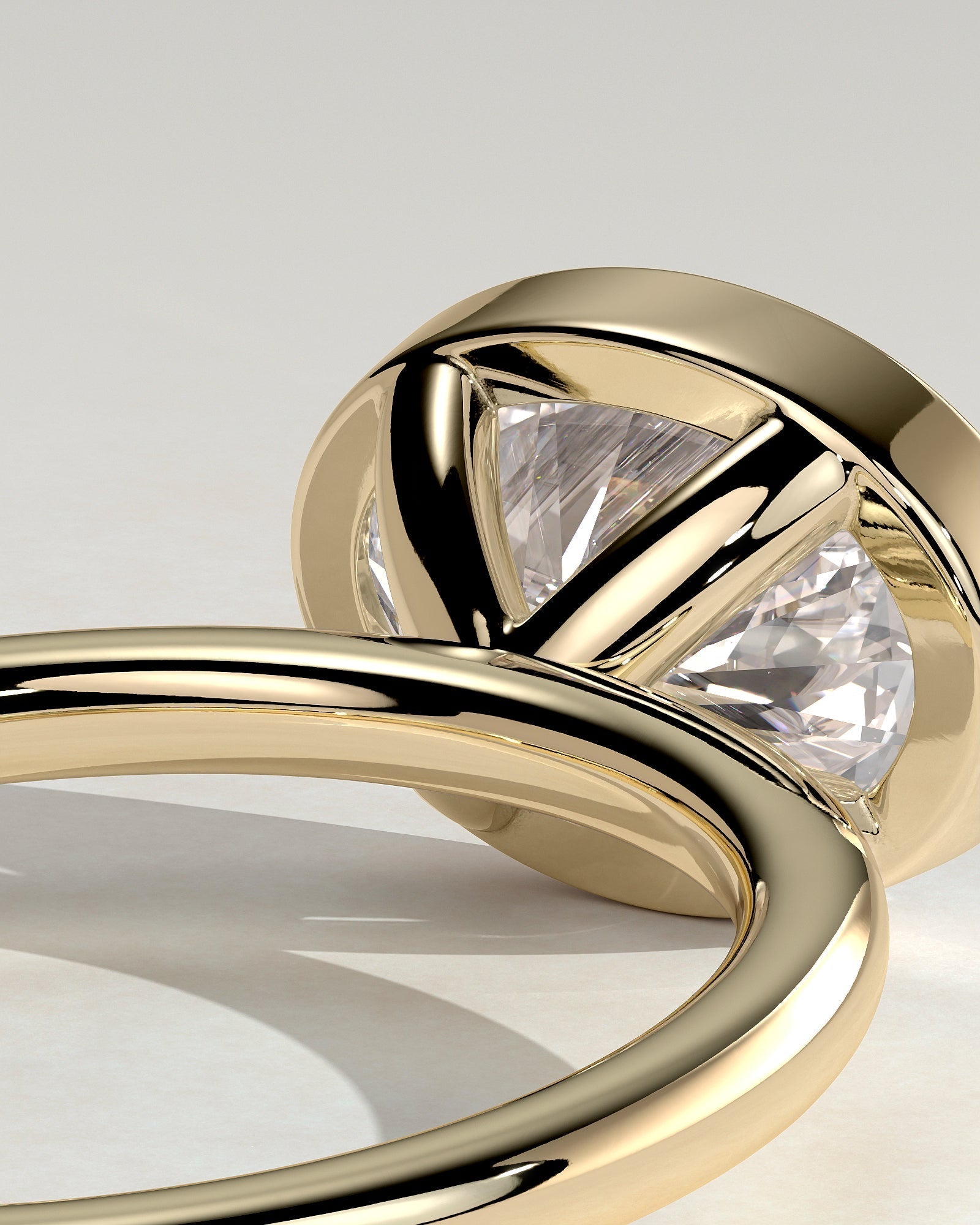 Oval East West Solitaire Lab Grown Diamond Engagement Ring