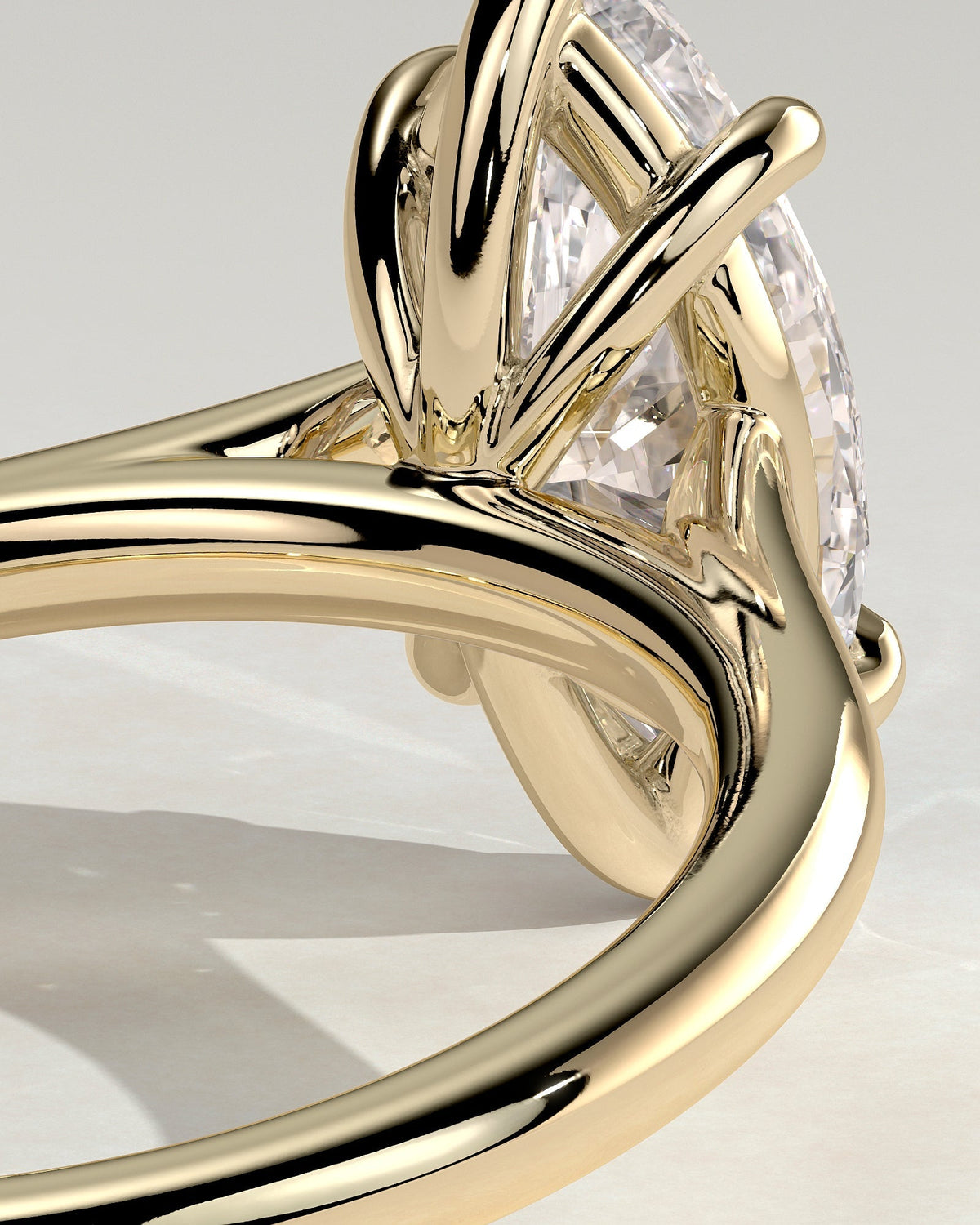 Marquise Solitaire Lab Grown Diamond Engagement Ring