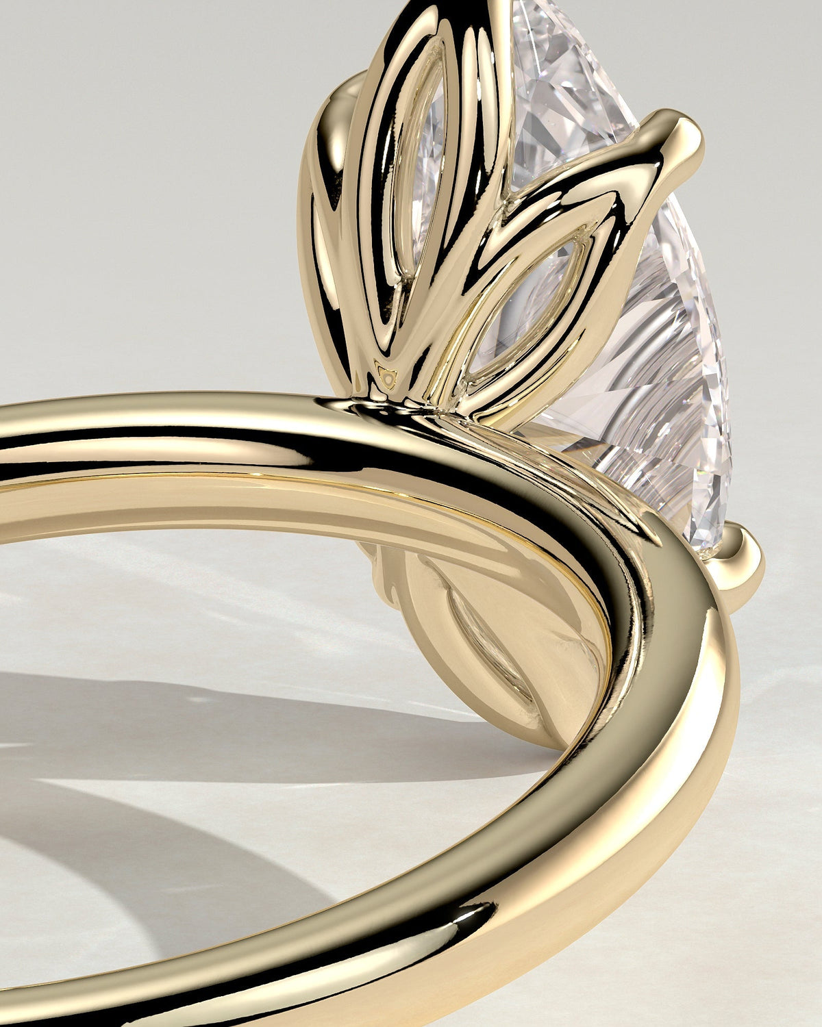 Marquise Solitaire With Tulip Prongs Lab Grown Diamond Engagement Ring