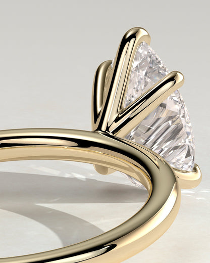 Pear Solitaire Lab Grown Diamond Engagement Ring