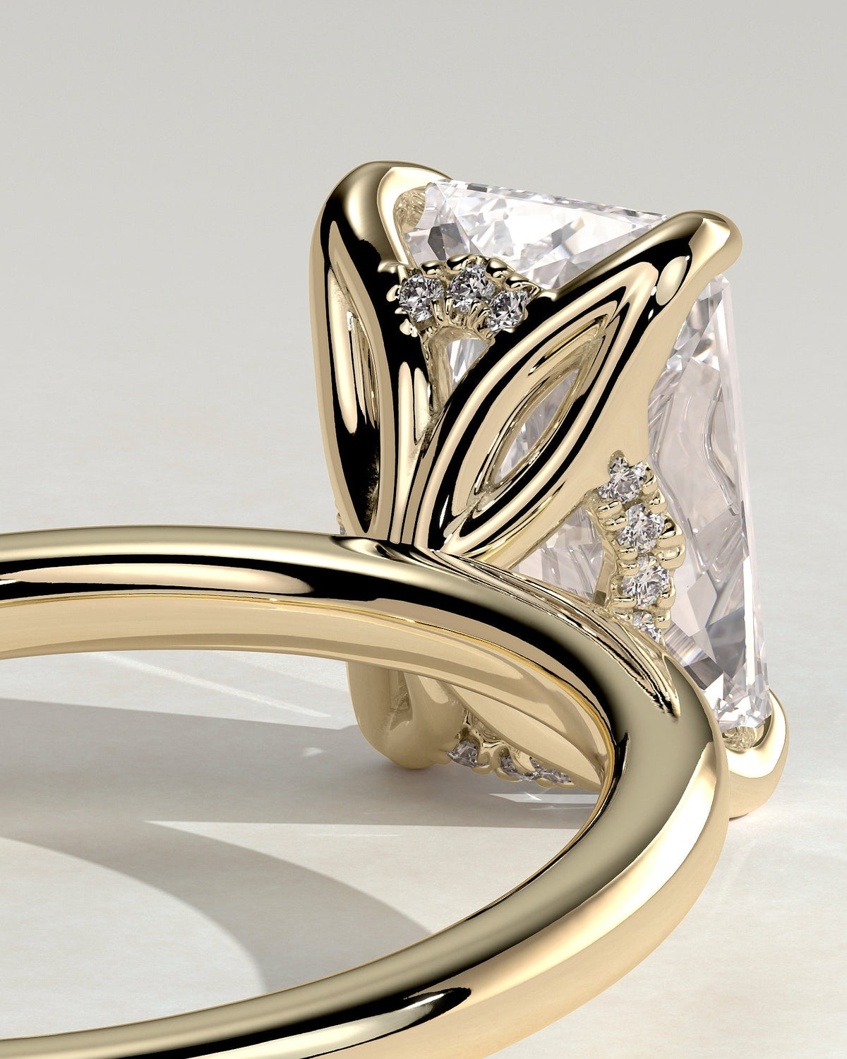 Radiant Solitaire Lab Grown Diamond Engagement Ring