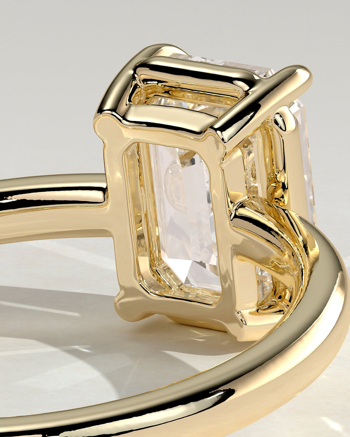 Emerald Harper Solitaire Lab Grown Diamond Engagement Ring