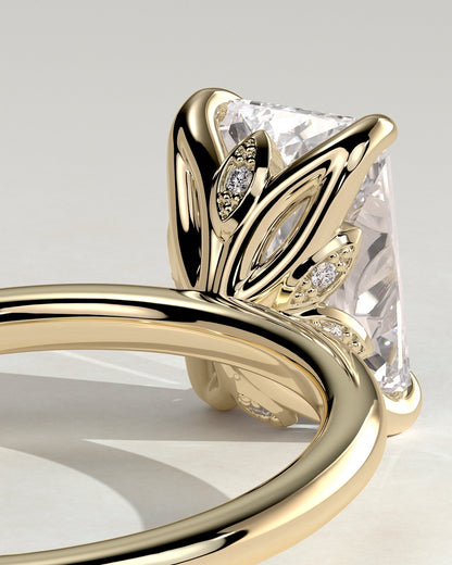 Radiant Solitaire Lab Grown Diamond Engagement Ring