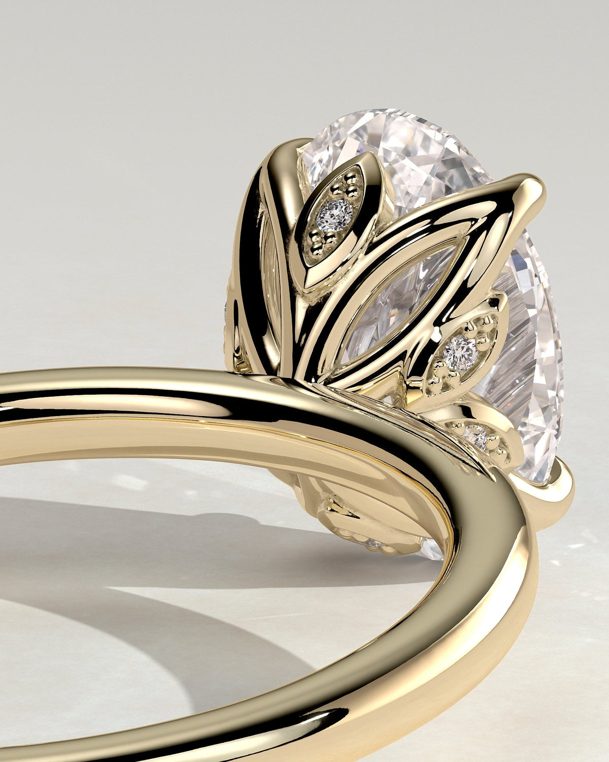 Oval Solitaire Lab Grown Diamond Engagement Ring