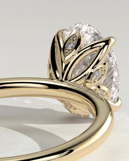 Oval Solitaire Lab Grown Diamond Engagement Ring
