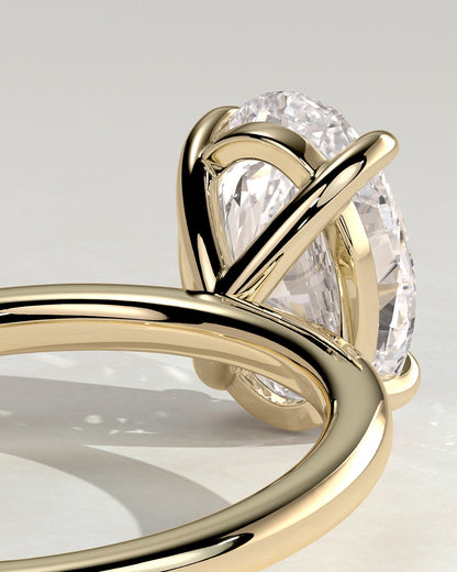 Oval Solitaire Lab Grown Diamond Engagement Ring