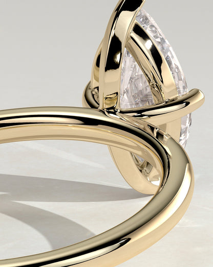Marquise Solitaire Lab Grown Diamond Engagement Ring