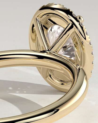 Oval Halo Lab Grown Diamond Engagement Ring