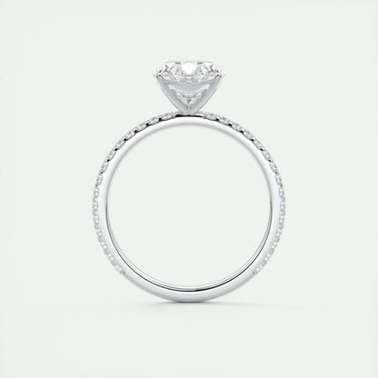 2 CT Oval Solitaire CVD F/VS1 Diamond Engagement Ring 8