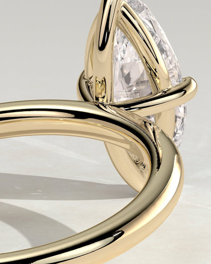 Marquise Solitaire Lab Grown Diamond Engagement Ring