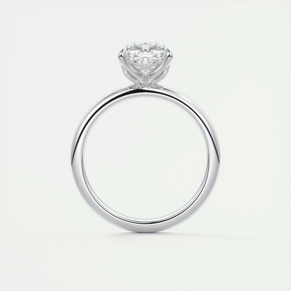2 CT Cushion Solitaire CVD F/VS1 Diamond Engagement Ring 7