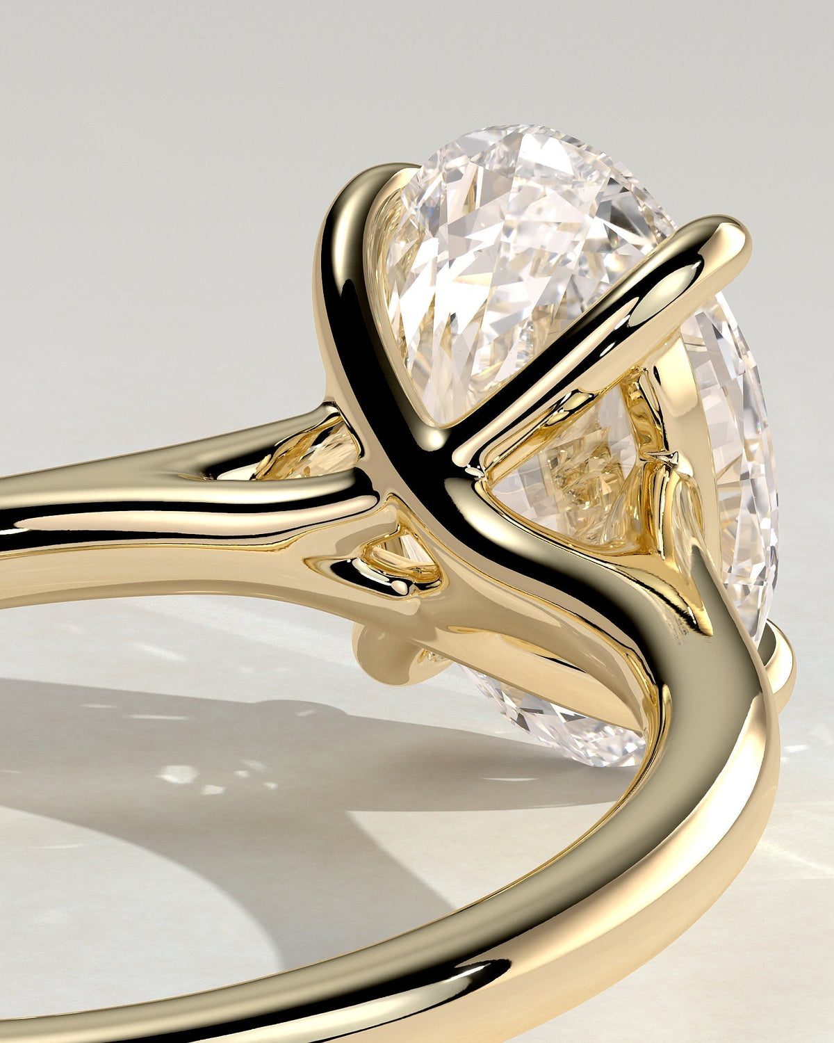 Oval Solitaire Lab Grown Diamond Engagement Ring