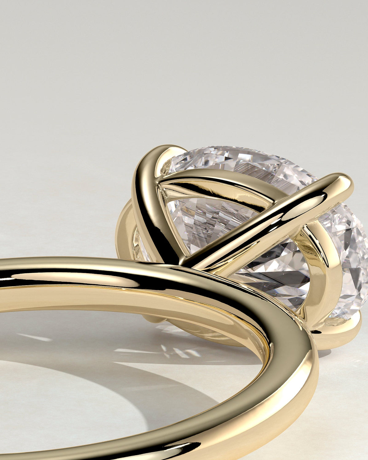 Oval East West Solitaire Lab Grown Diamond Engagement Ring