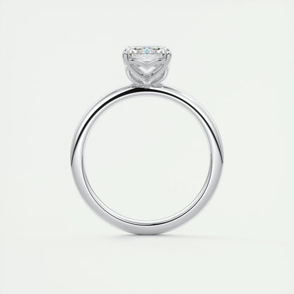 1.91 CT Emerald Cut Solitaire Moissanite Engagement Ring 7