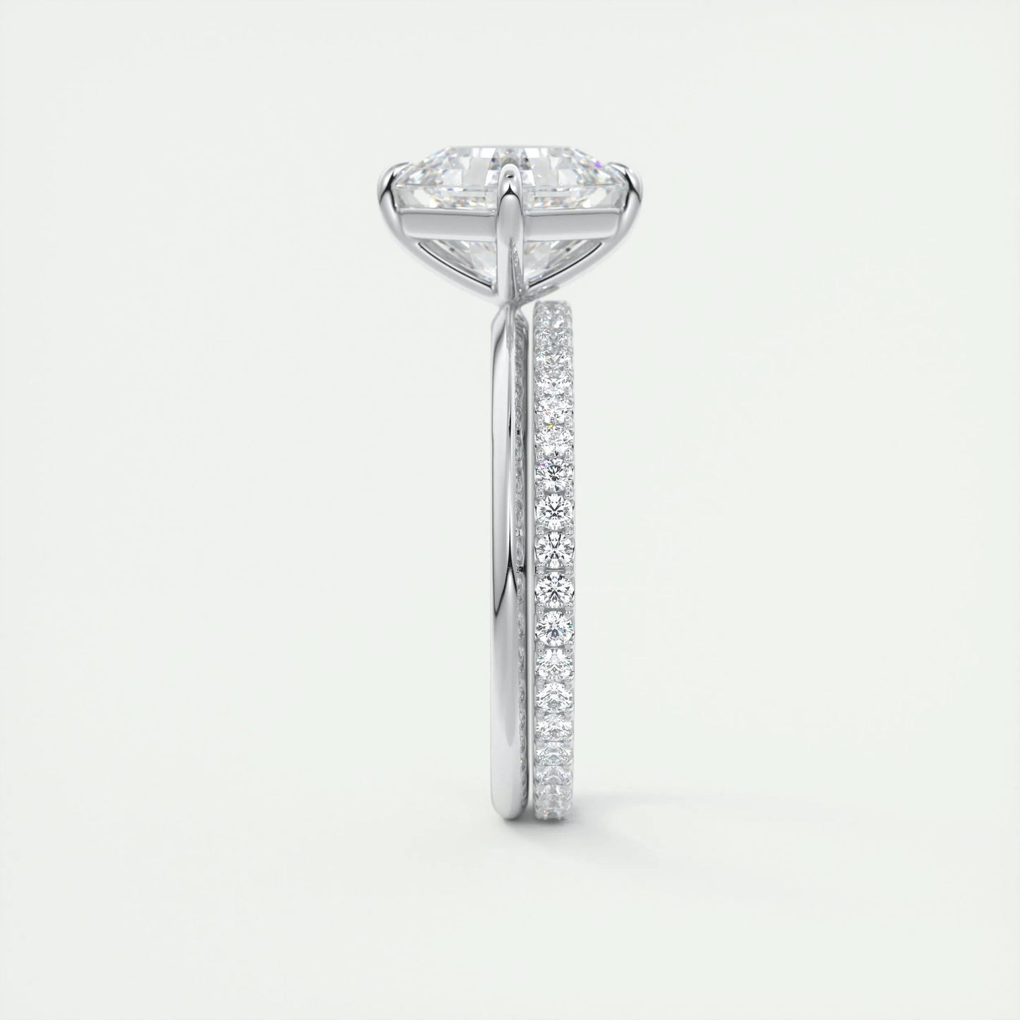2 CT Asscher Solitaire CVD F/VS1 Diamond Engagement Ring 5