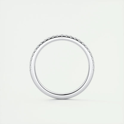 0.18 CT Round Half Eternity CVD EF/VVS Diamond Wedding Band 7
