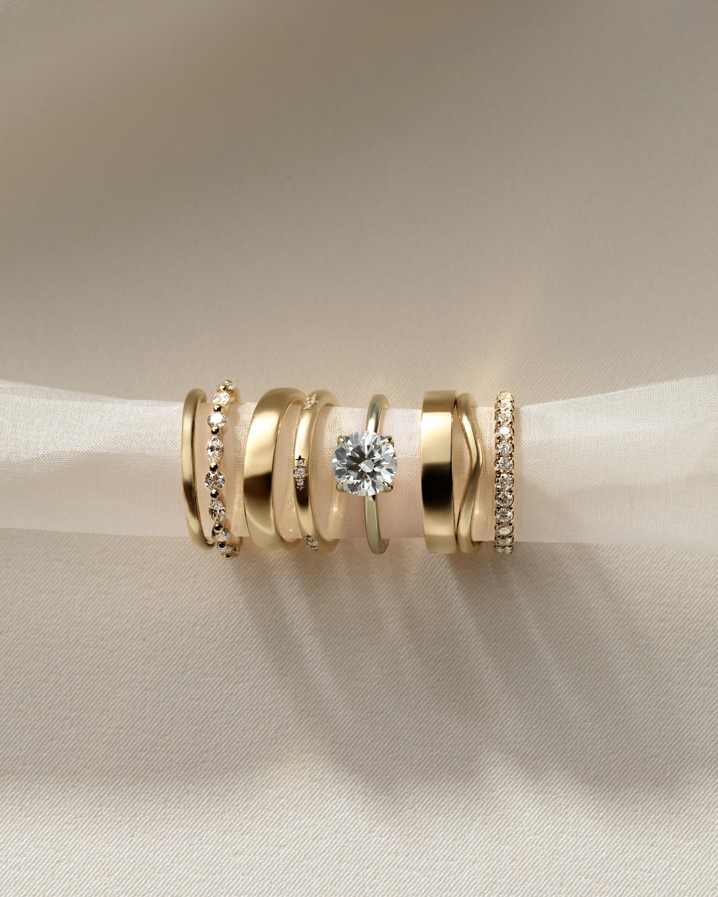 Round Hidden Halo Lab Grown Diamond Engagement Ring