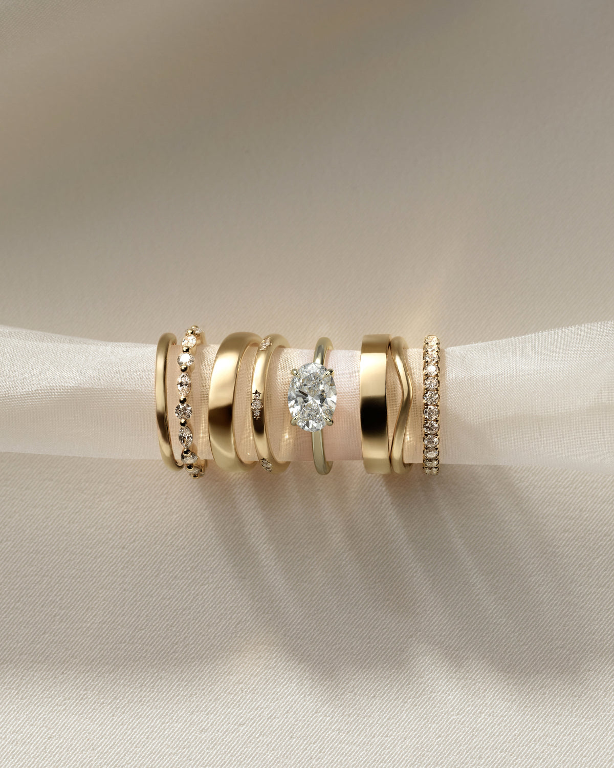 Oval East West Solitaire Lab Grown Diamond Engagement Ring