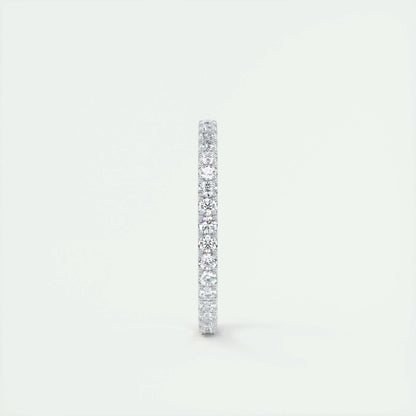 0.74 CT Round Full Eternity CVD EF/VVS Diamond Wedding Band 3