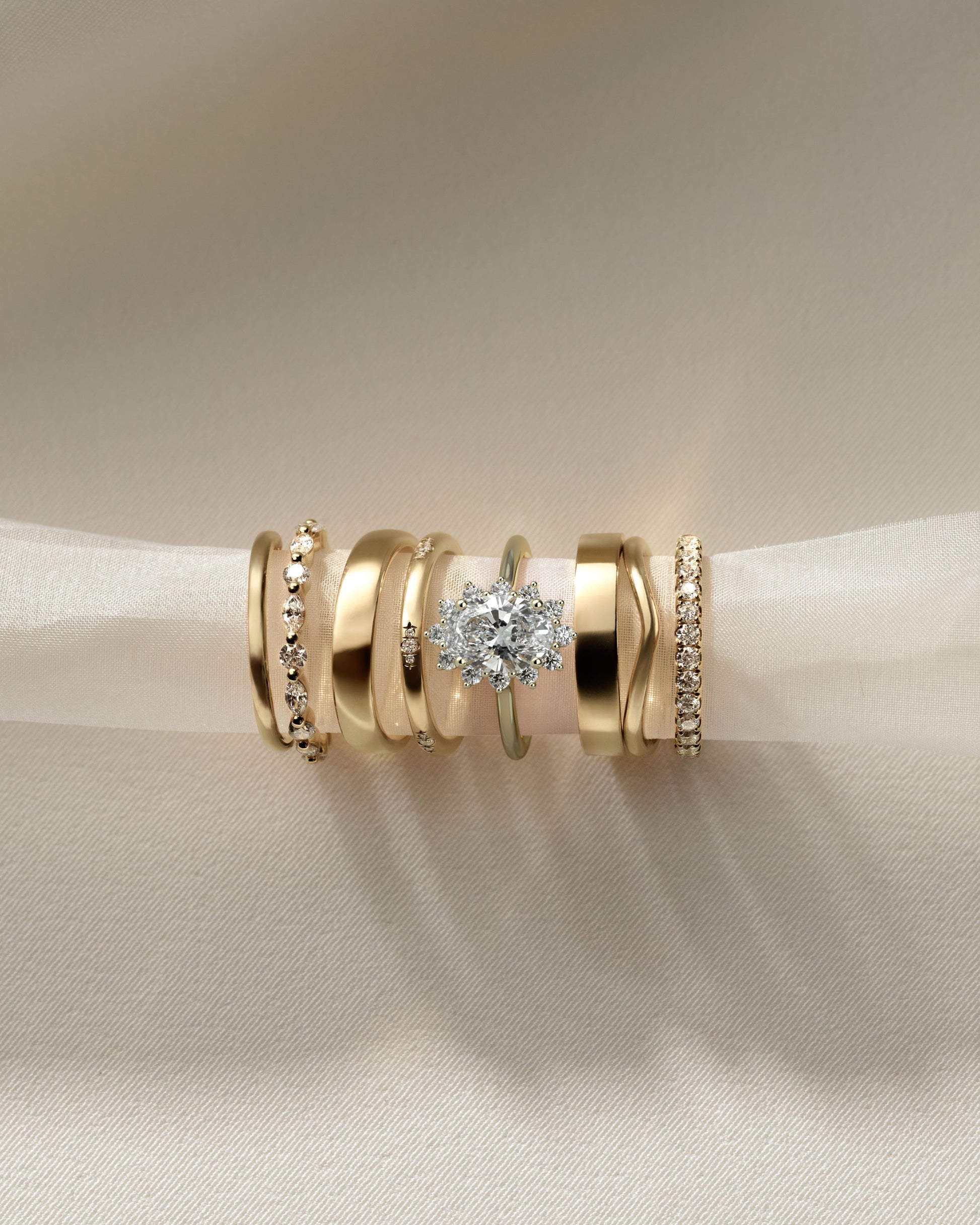 Oval Halo Lab Grown Diamond Engagement Ring