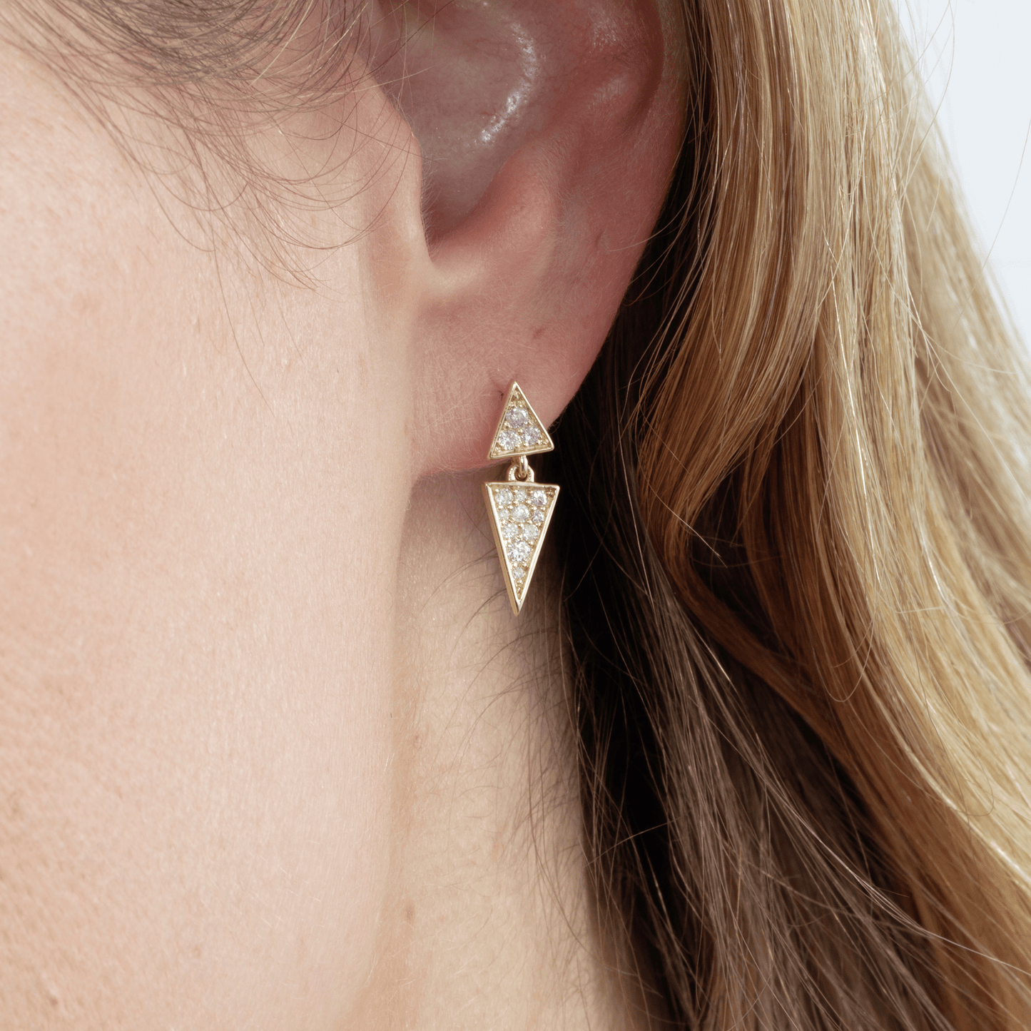 1.0 CT Round Bezel Solitaire Lab Grown Diamond Earrings