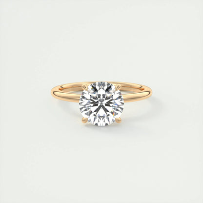 2.0 CT Round Cut Solitaire Moissanite Engagement Ring 15