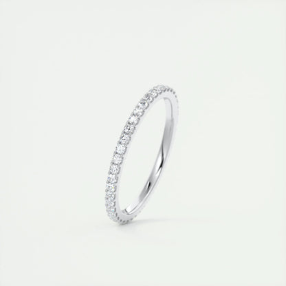 0.36 CT Round Full Eternity CVD EF/VVS Diamond Wedding Band 4