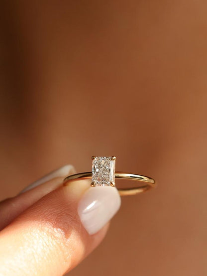 Marquise Cut Cluster Styled Lab Grown Diamond Engagement Ring