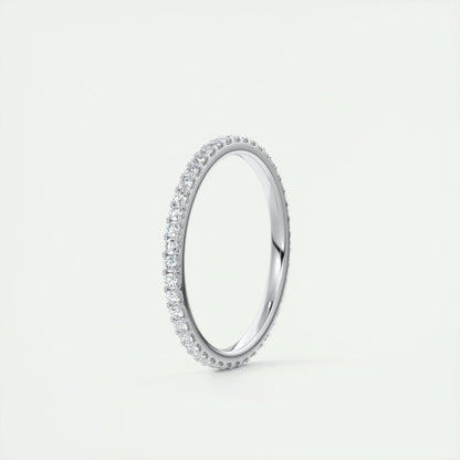 0.36 Round Cut Full Eternity Moissanite Bridal Wedding Band 3
