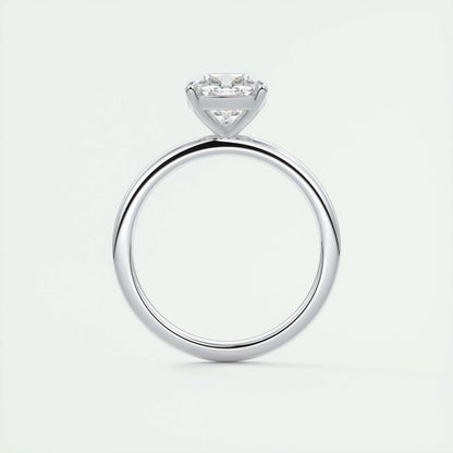2.15 CT Cushion Cut Solitaire Moissanite Engagement Ring 7