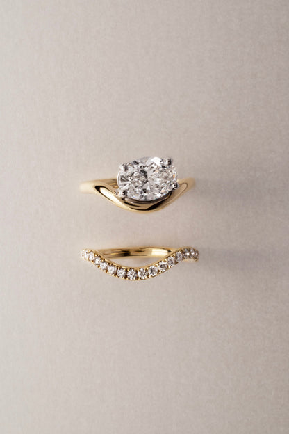 2 CT Round Three Stones Lab Grown Diamond Engagement Ring