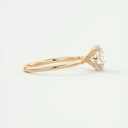 2.0 CT Round Cut Solitaire Moissanite Engagement Ring 16