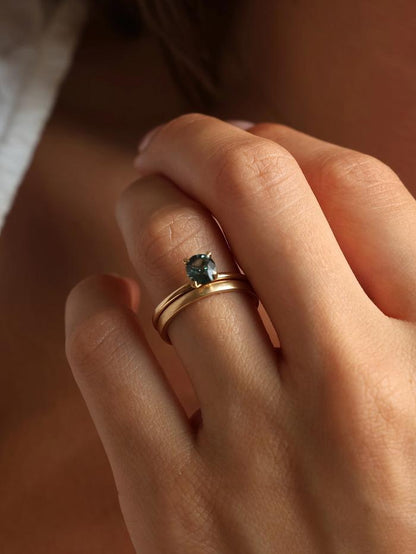 Marquise Cut Cluster Styled Lab Grown Wedding Band