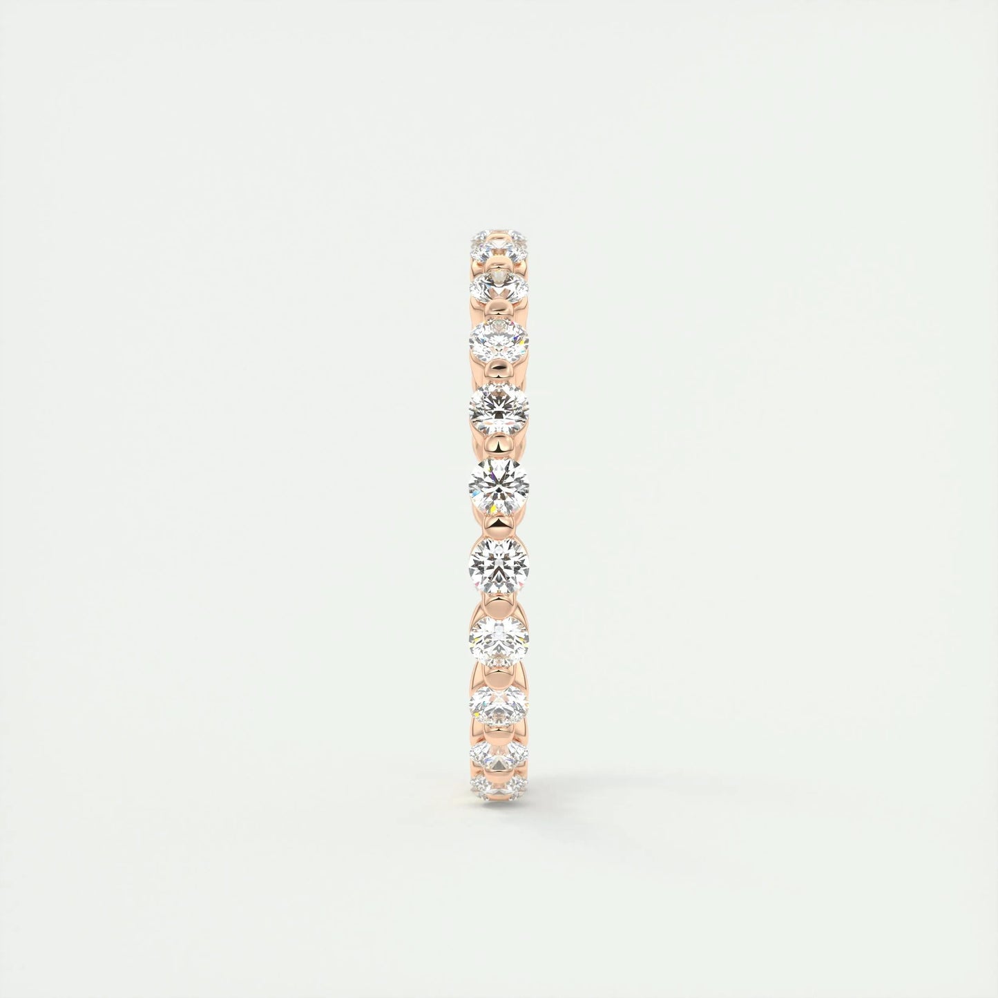 0.69 CT Round Full Eternity CVD EF/VVS Diamond Wedding Band 13