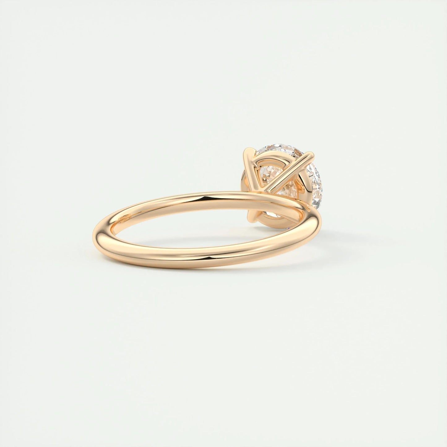 2.0 CT Round Cut Solitaire Moissanite Engagement Ring 17