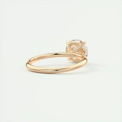 2.0 CT Round Cut Solitaire Moissanite Engagement Ring 17