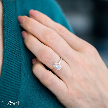 Marquise Cut Cluster Styled Lab Grown Diamond Engagement Ring