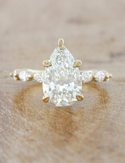 2 CT Round Three Stones Lab Grown Diamond Engagement Ring