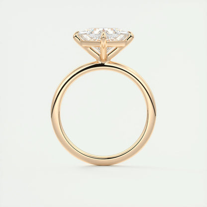 2.08 CT Princess Cut Solitaire Moissanite Engagement Ring 20