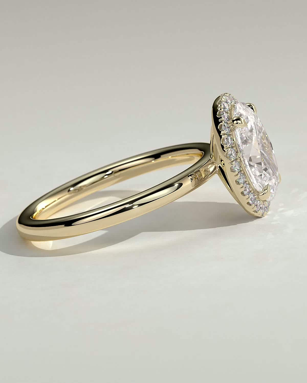 Oval Halo Lab Grown Diamond Engagement Ring