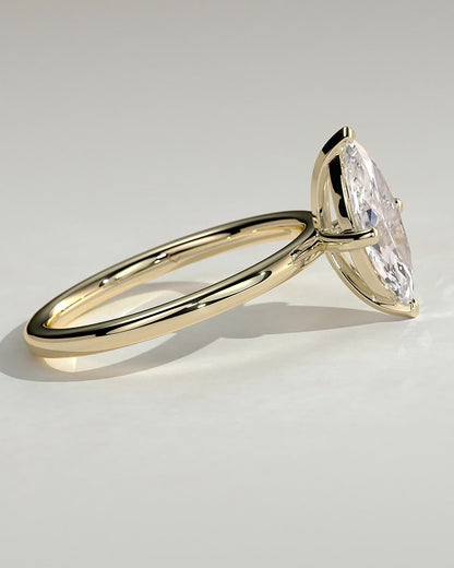 Marquise Solitaire Lab Grown Diamond Engagement Ring
