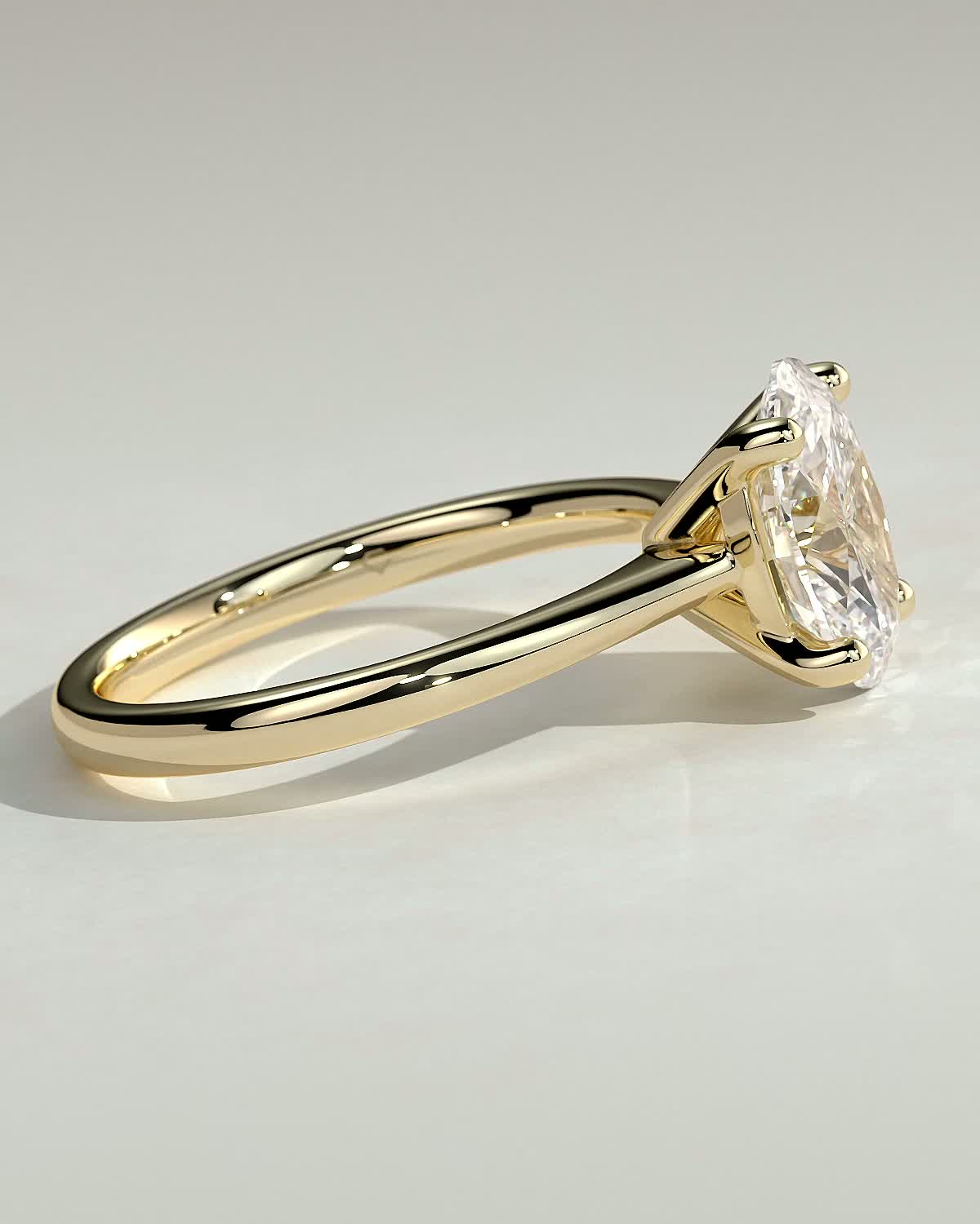Oval Solitaire Lab Grown Diamond Engagement Ring