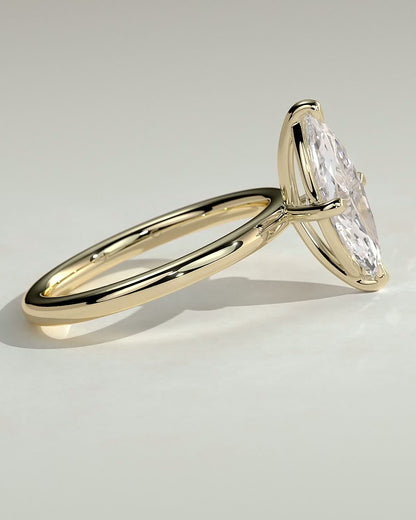 Marquise Solitaire Lab Grown Diamond Engagement Ring