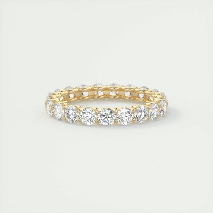 2.1 CT Round Full Eternity CVD EF/VVS Diamond Wedding Band 7