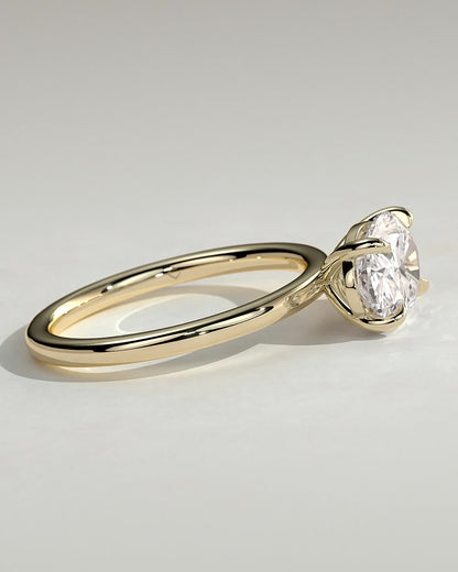 Oval East West Solitaire Lab Grown Diamond Engagement Ring