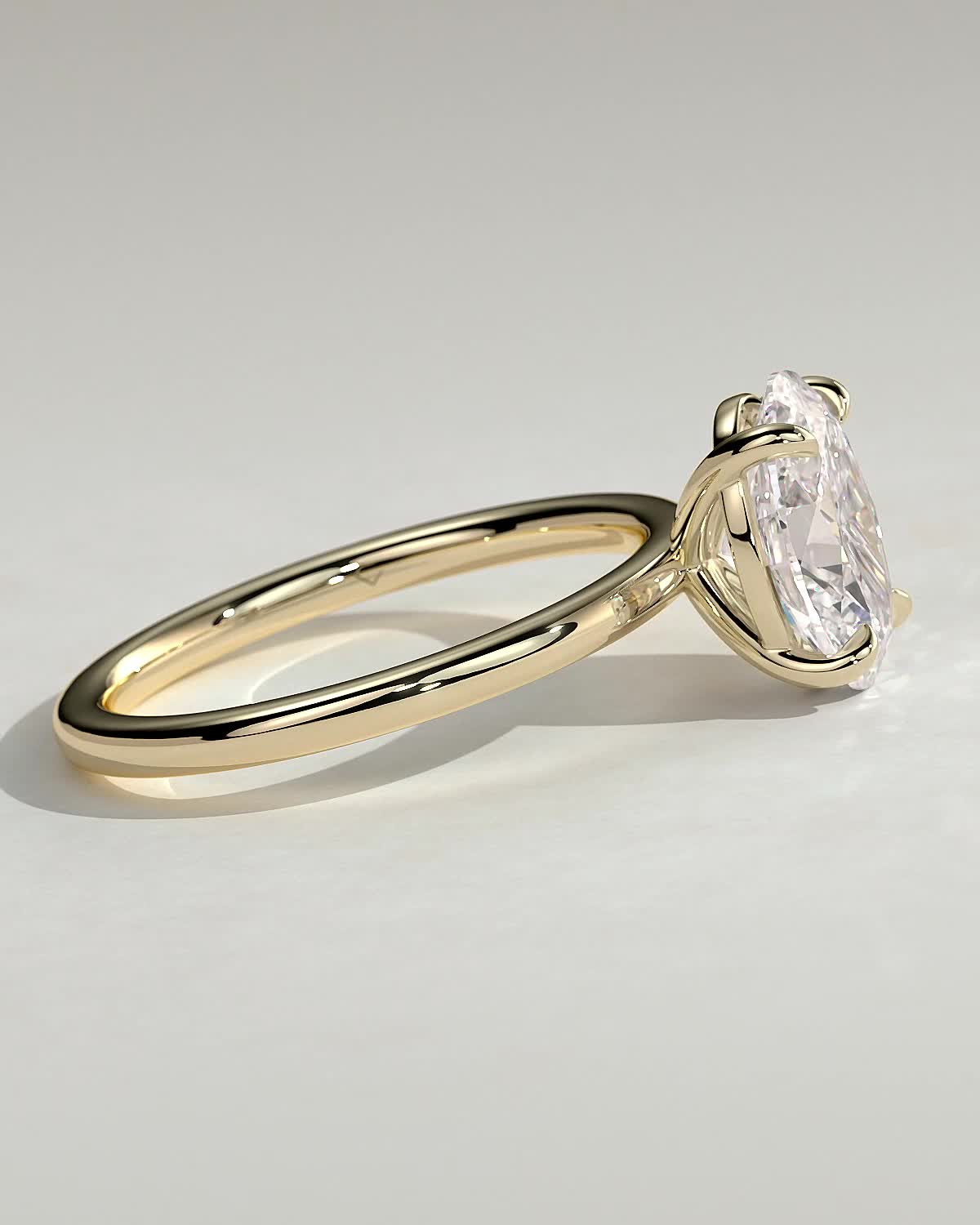 Oval Solitaire Lab Grown Diamond Engagement Ring